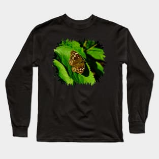 Speckled Wood Butterfly Long Sleeve T-Shirt